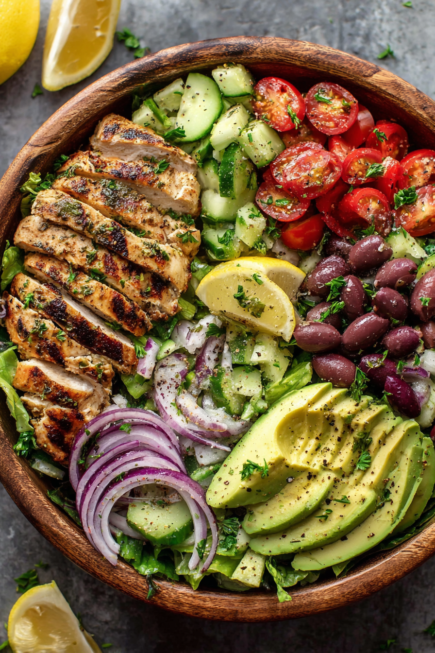 Lemon Herb Mediterranean Chicken Salad Lemon Herb Mediterranean Chicken Salad