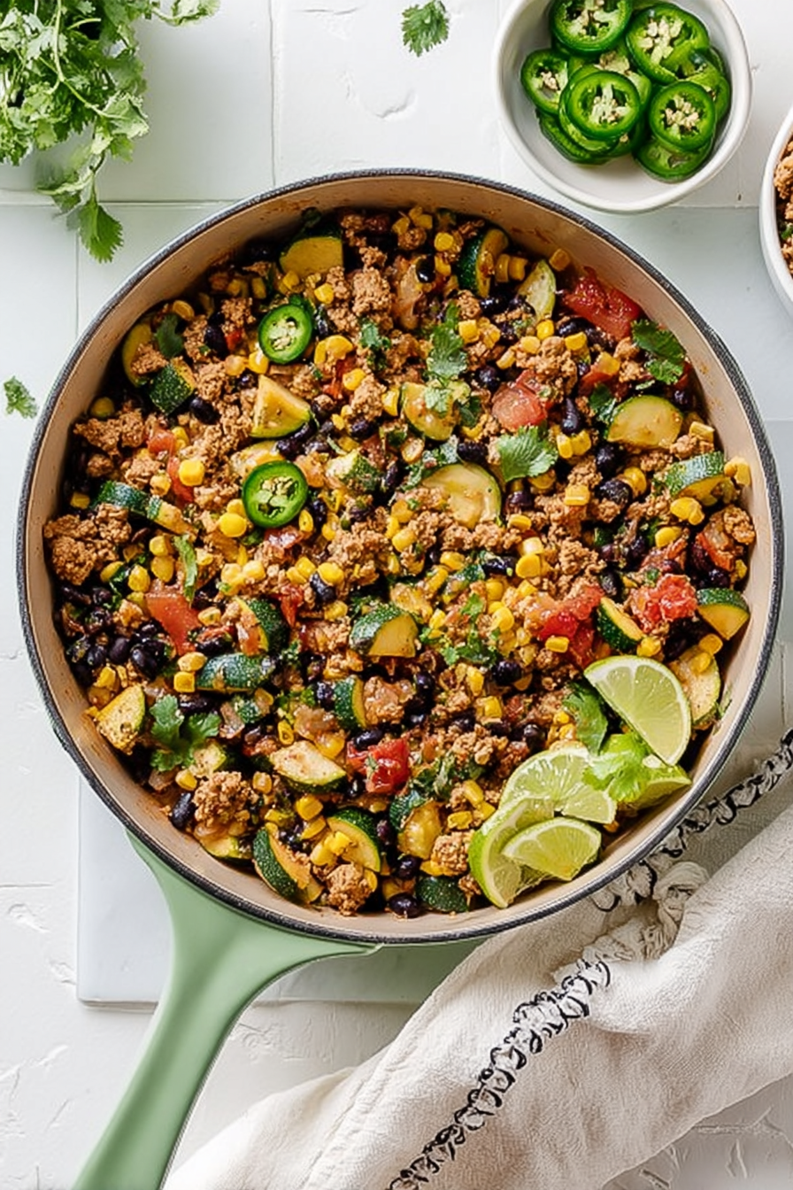 One-Pan Southwest Turkey & Veggie Skillet