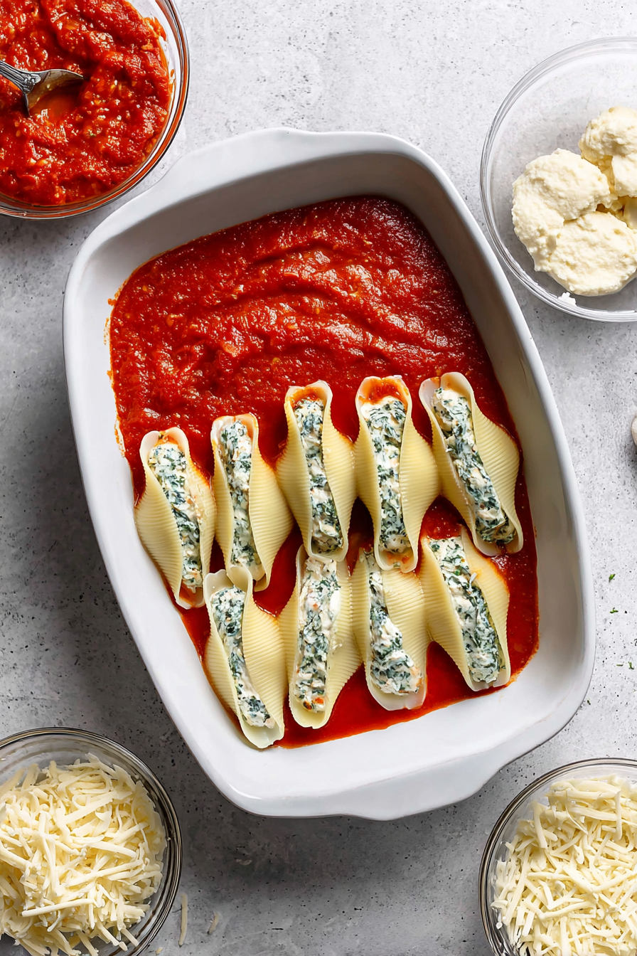 Protein-Rich Stuffed Shells with Cottage Cheese