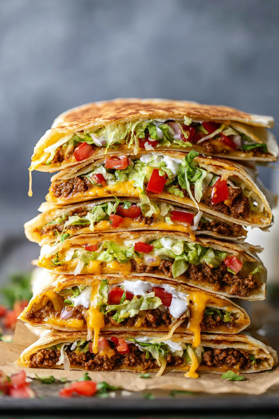 Quick Homemade Crunch Wrap Supreme 1