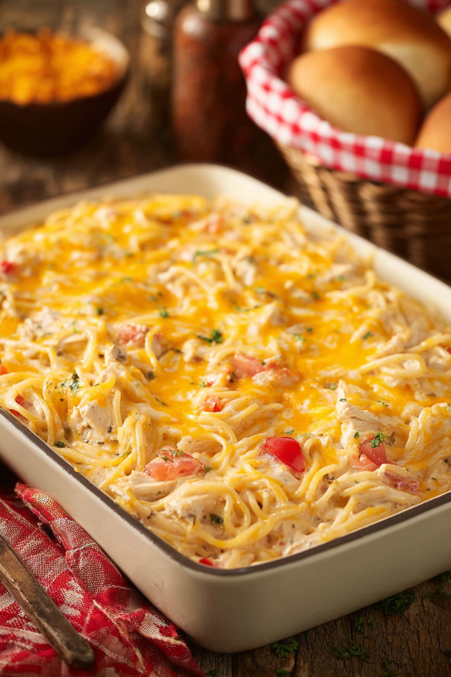 The Perfect Chicken Spaghetti