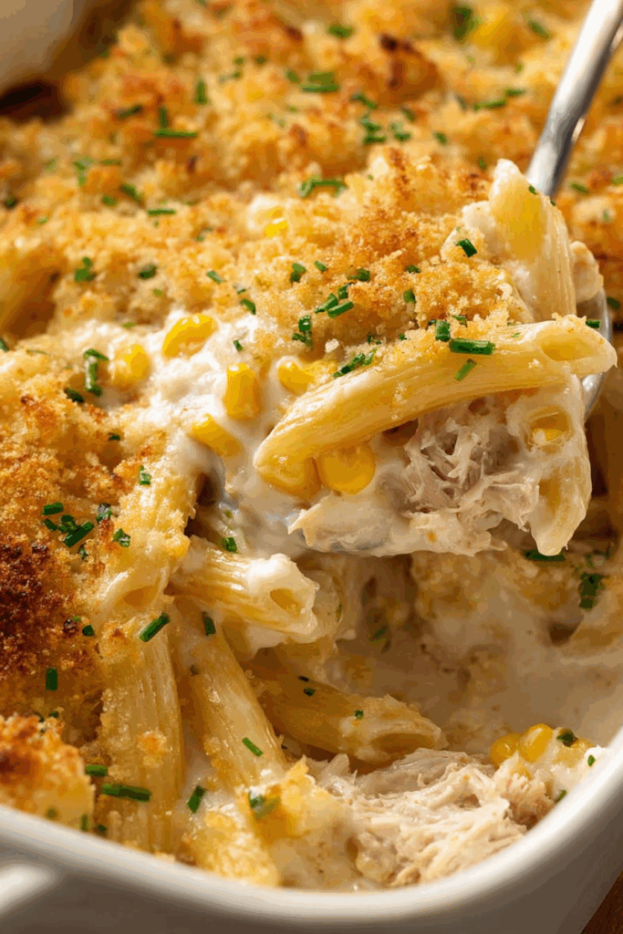 Tuna Mornay (Creamy Tuna Casserole Pasta Bake)