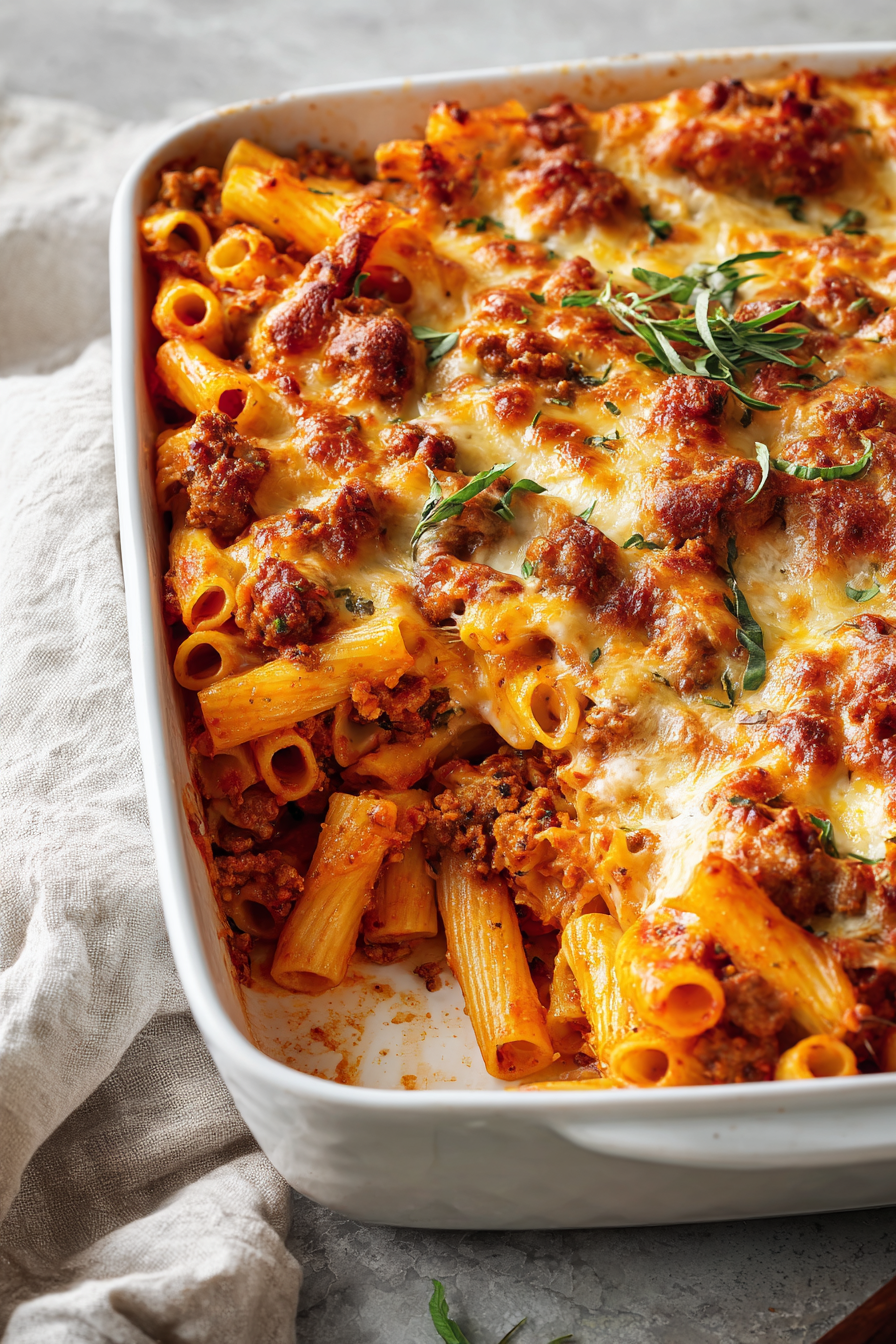 Cheesy Delicious Baked Ziti Cheesy Delicious Baked Ziti