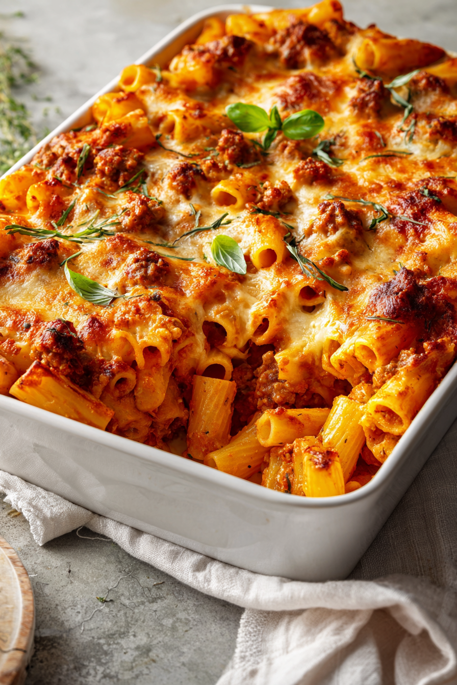 Cheesy Delicious Baked Ziti Cheesy Delicious Baked Ziti