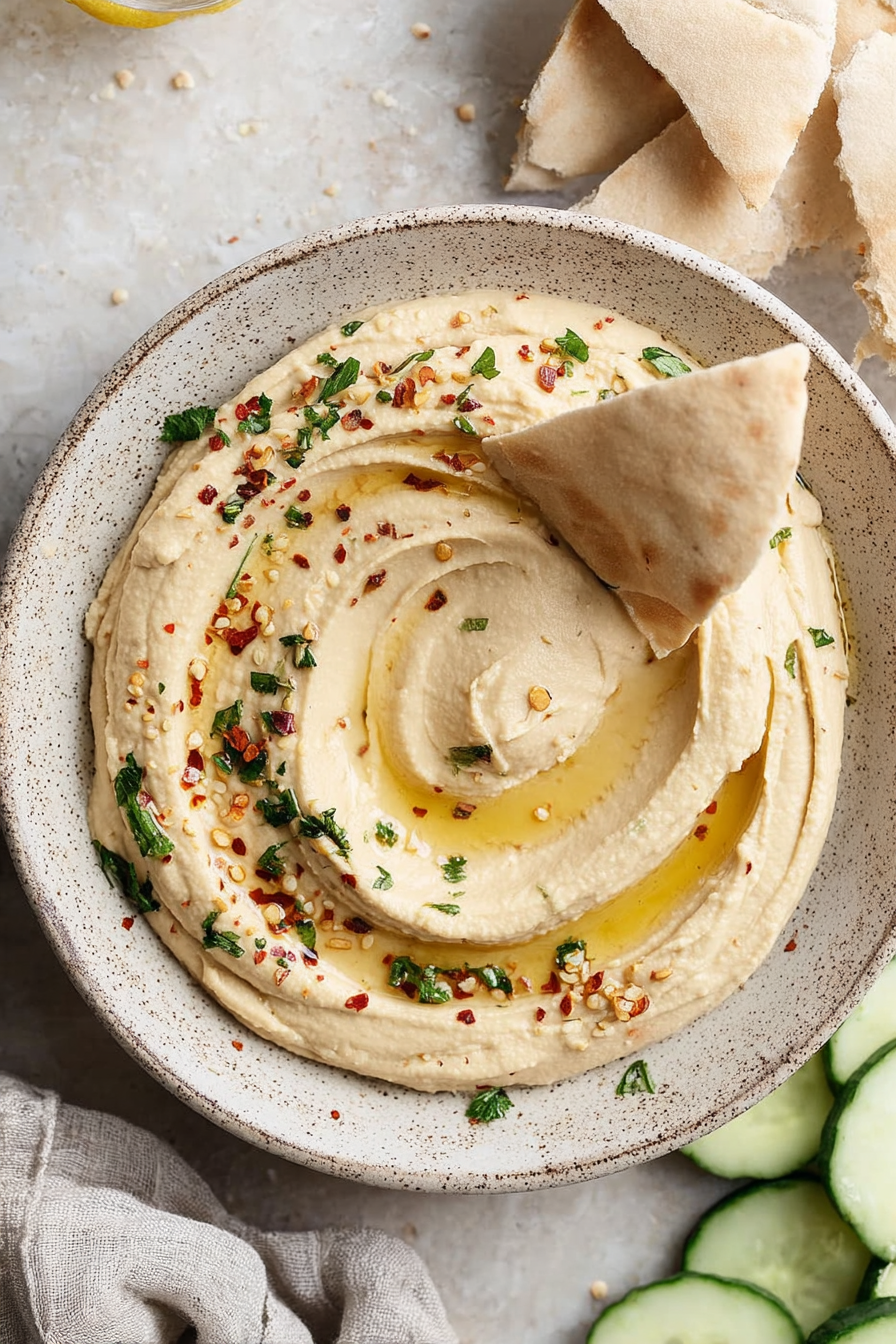 Classic Creamy Hummus Recipe Classic Creamy Hummus Recipe