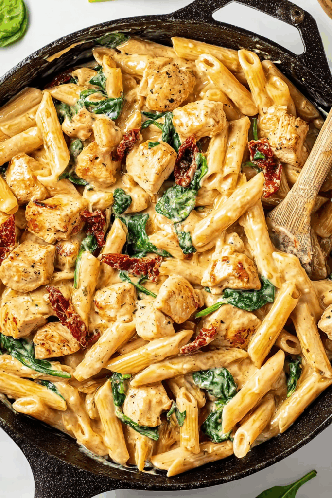 Creamy Tuscan Chicken Pasta Recipe Creamy Tuscan Chicken Pasta Recipe