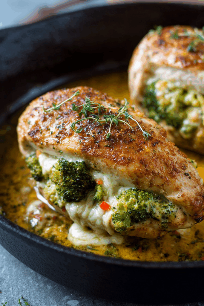 Creamy Yummy Broccoli Cheese Stuffed Chicken Breast Creamy Yummy Broccoli Cheese Stuffed Chicken Breast