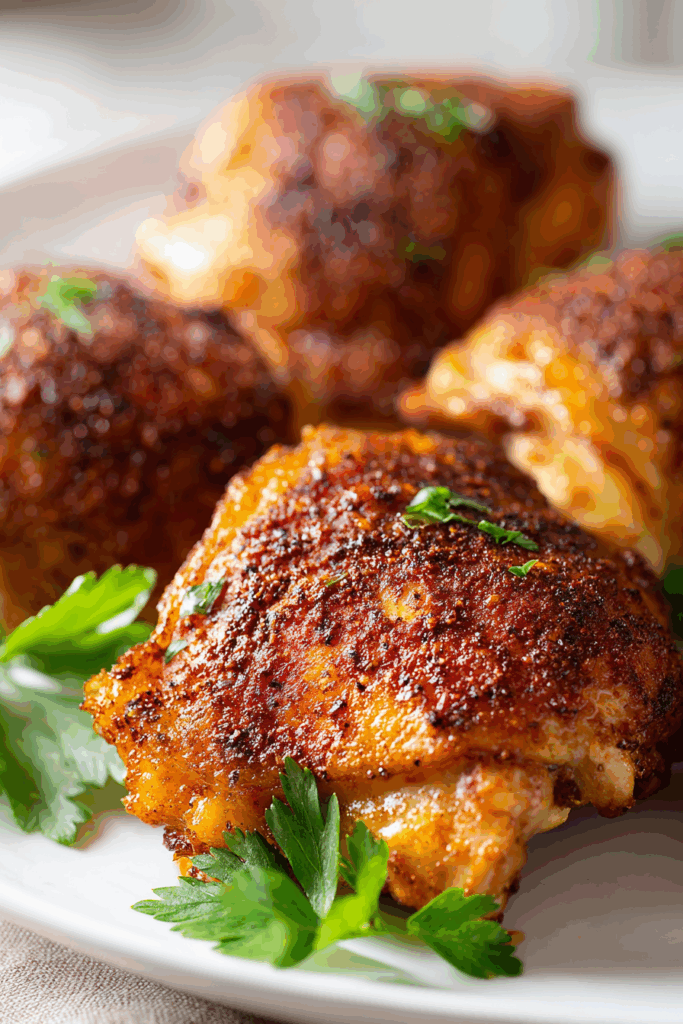 Crispy Juicy Oven-Roasted Chicken Thighs Recipe Crispy Juicy Oven-Roasted Chicken Thighs Recipe