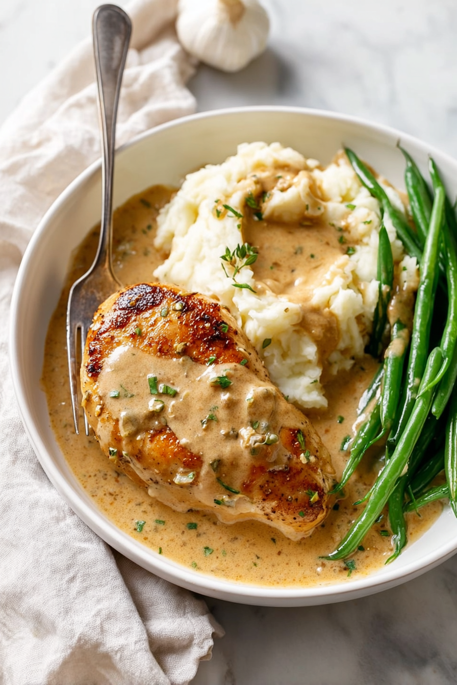 Delicious Creamy Garlic Chicken 1