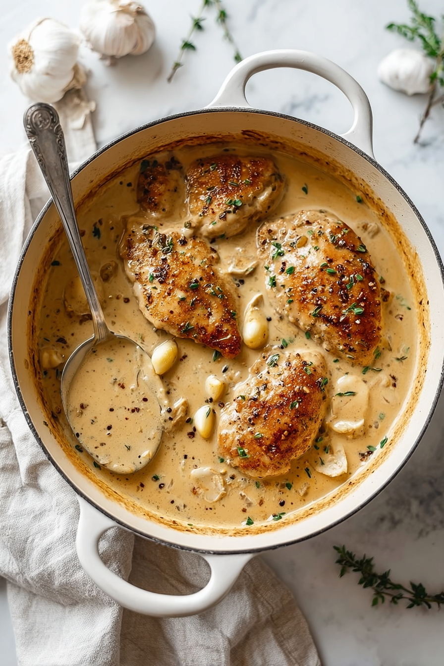 Delicious Creamy Garlic Chicken