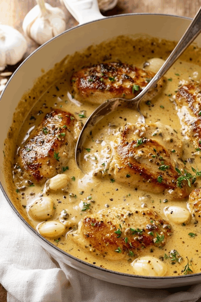 Easy One Pan Dinner Recipe with Garlic Parmesan Chicken