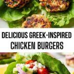 Delicious Greek-inspired Chicken Burgers