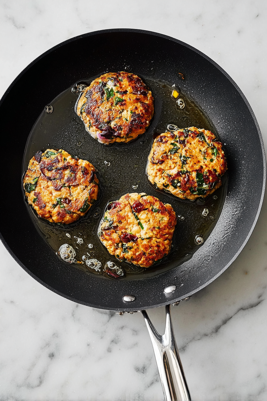 Delicious Greek-inspired Chicken Burgers
