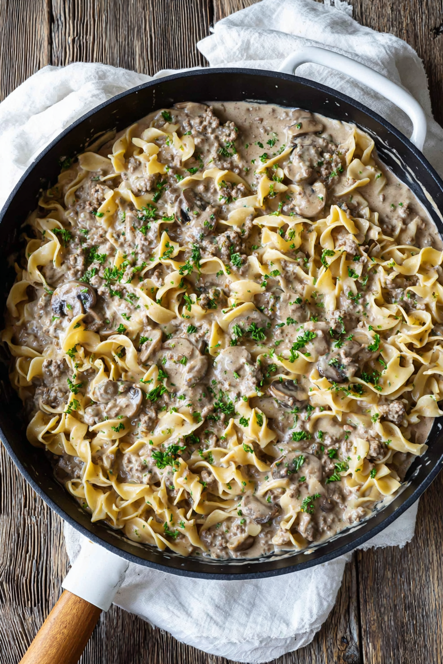 Delicious Ground Beef Stroganoff Dinner Recipe