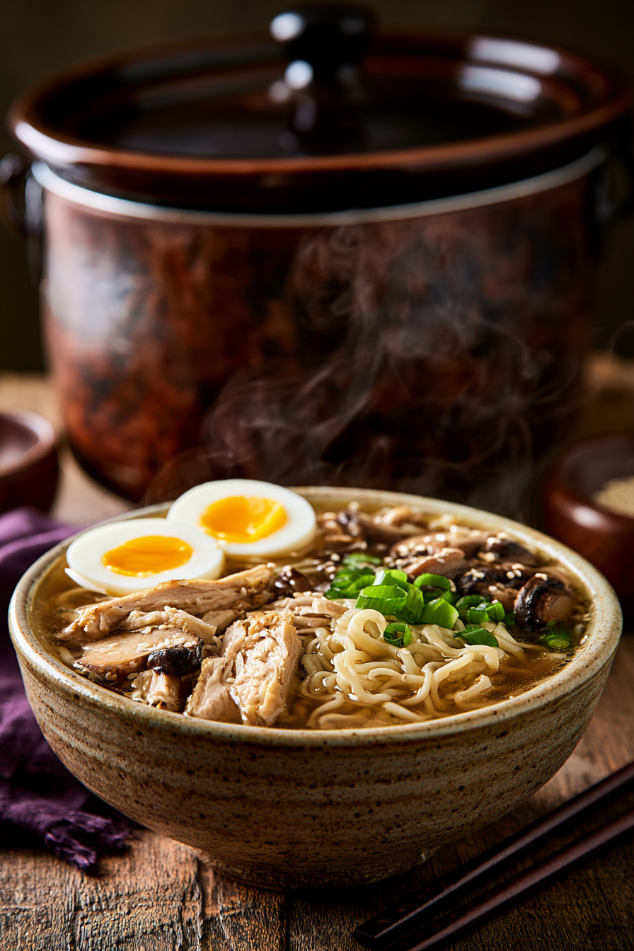 Delicious Slow Cooker Chicken Ramen Noodles, Easy Cheap Crockpot Meals Delicious Slow Cooker Chicken Ramen Noodles, Easy Cheap Crockpot Meals