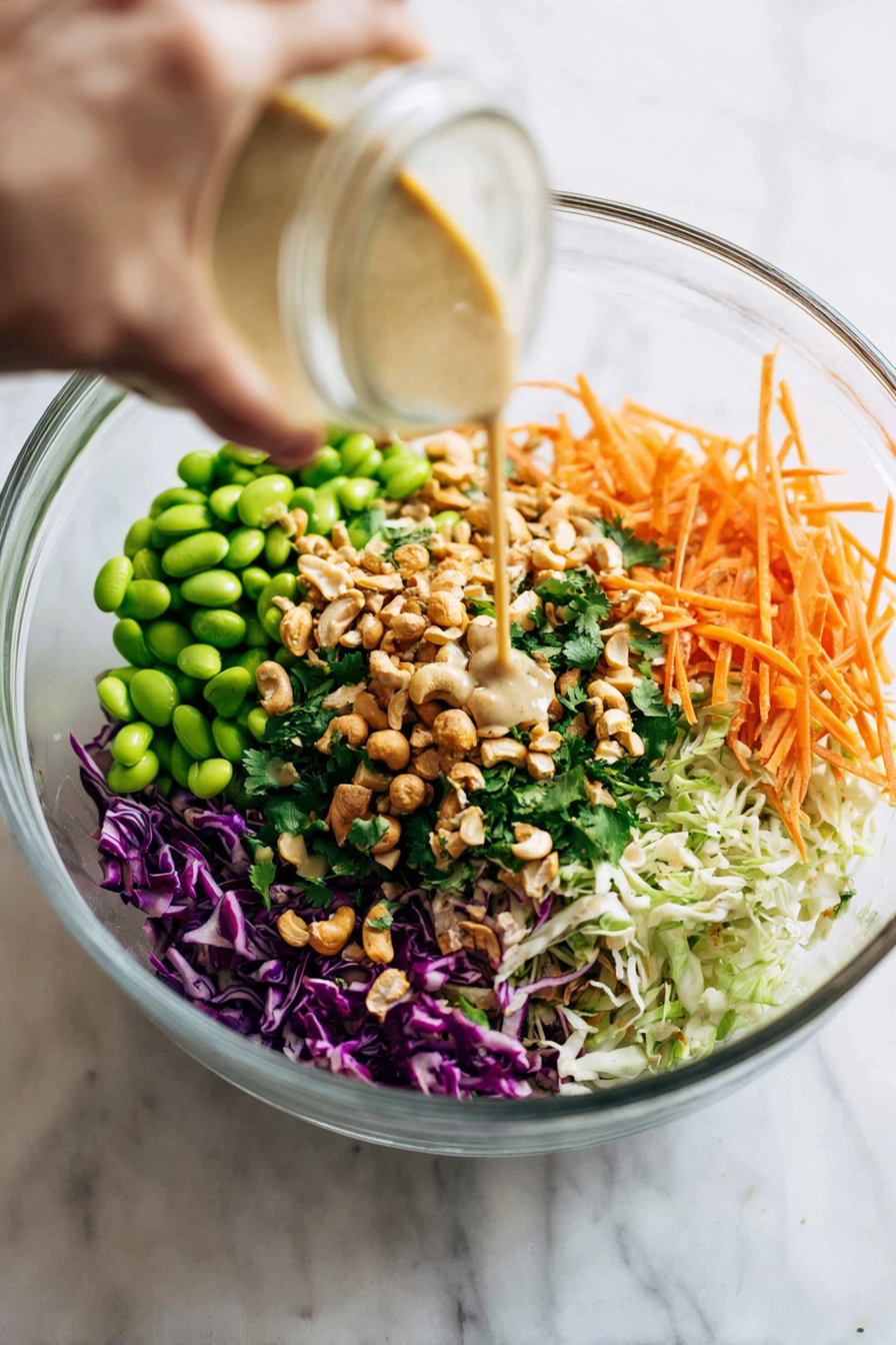 Easy Cashew Crunch Salad with Sesame Dressing