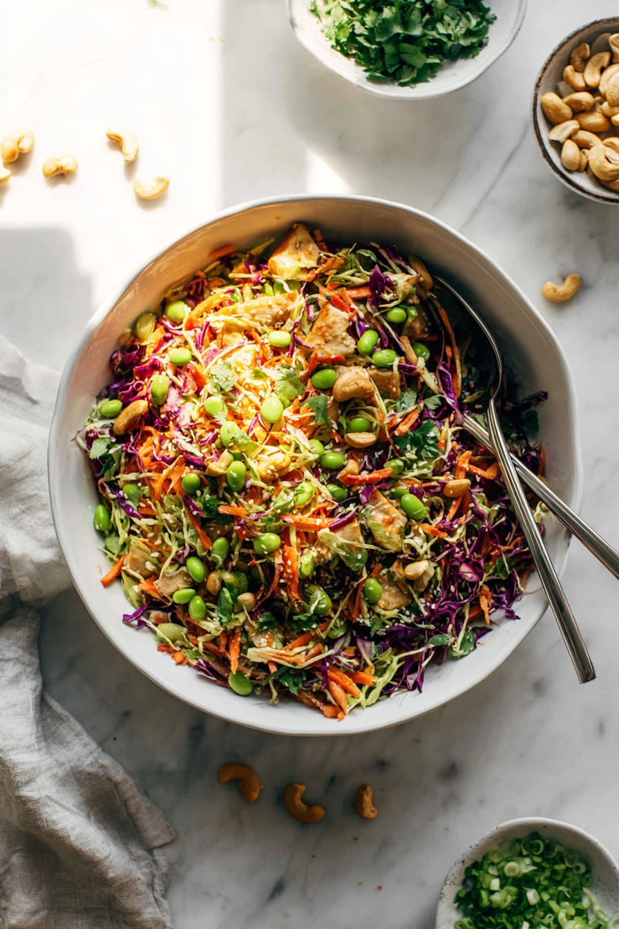 Easy Cashew Crunch Salad with Sesame Dressing