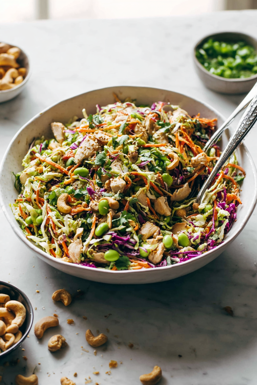 Easy Cashew Crunch Salad with Sesame Dressing