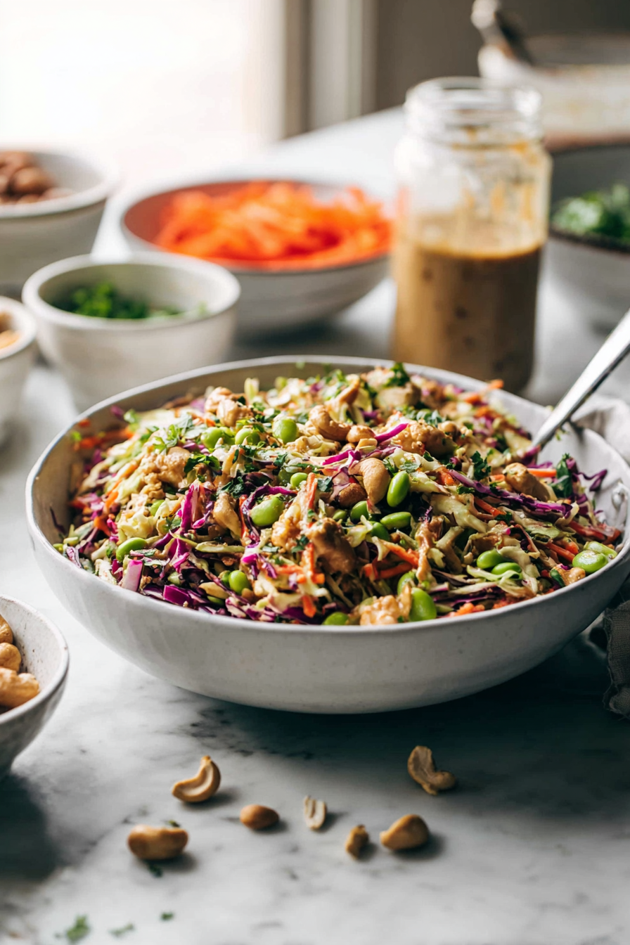 Easy Cashew Crunch Salad with Sesame Dressing