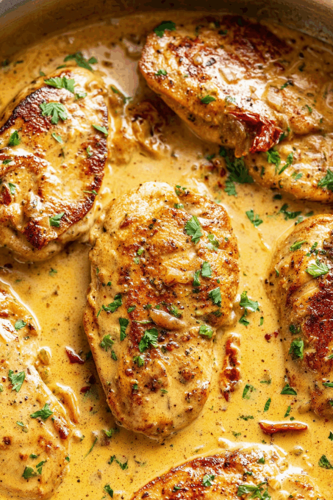 Creamy Cajun Chicken Alfredo Style Dinner