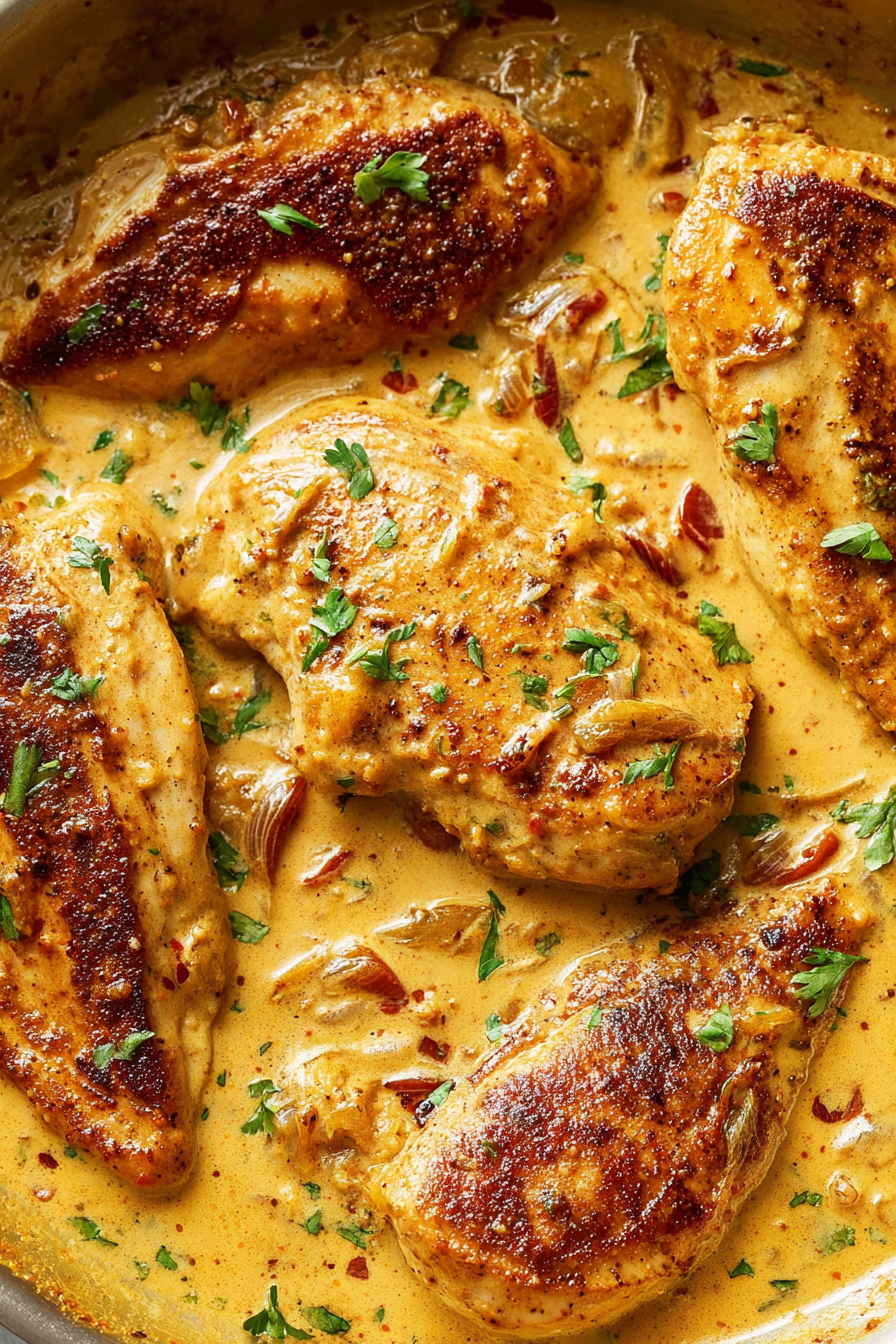 Creamy Cajun Chicken Alfredo Style Dinner