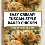 Easy Creamy Tuscan-Style Baked Chicken Easy Creamy Tuscan-Style Baked Chicken