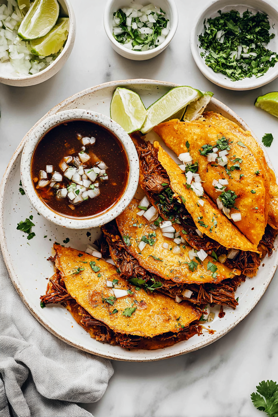 Easy Slow Cooker Birria Tacos