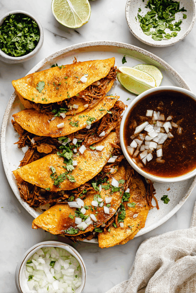 Easy Slow Cooker Birria Tacos - Thecozyweave