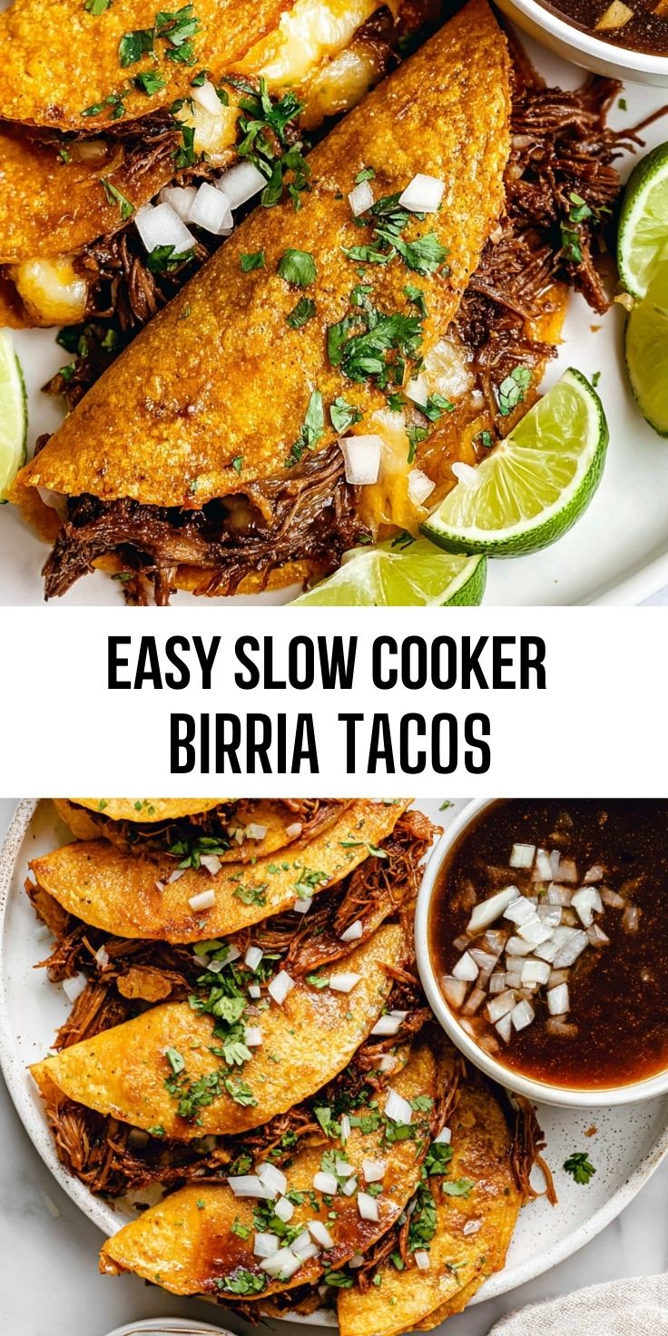 Easy Slow Cooker Birria Tacos - Thecozyweave