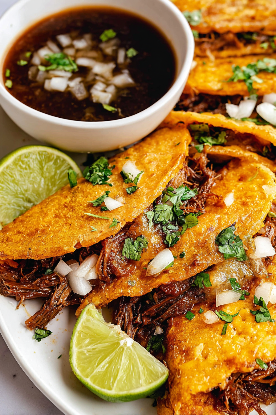 Easy Slow Cooker Birria Tacos
