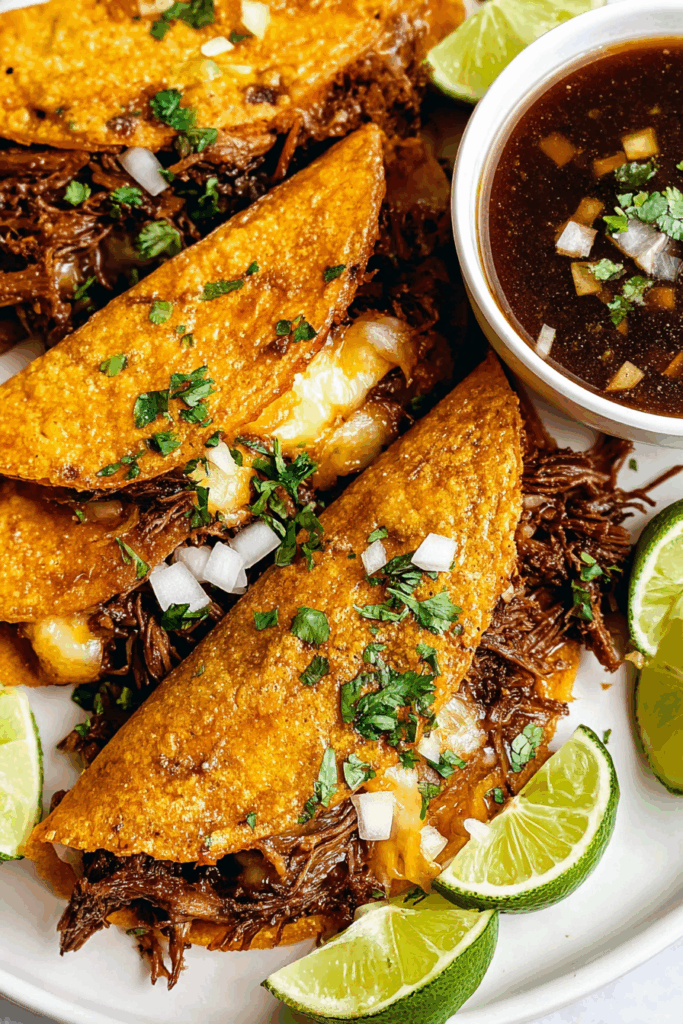 Easy Slow Cooker Birria Tacos Easy Slow Cooker Birria Tacos