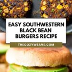 Easy Southwestern Black Bean Burgers Recipe