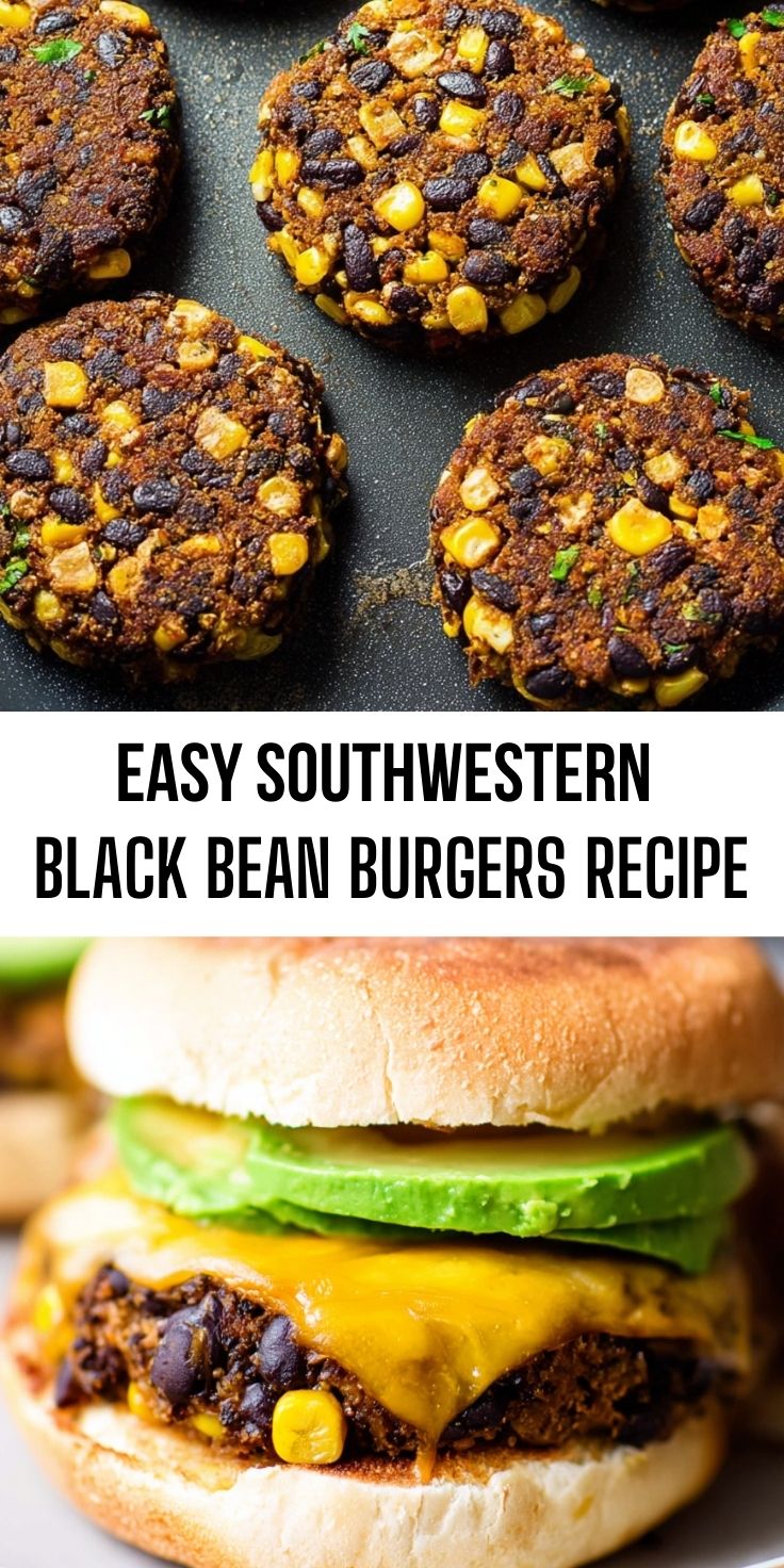 Easy Southwestern Black Bean Burgers Recipe - Thecozyweave