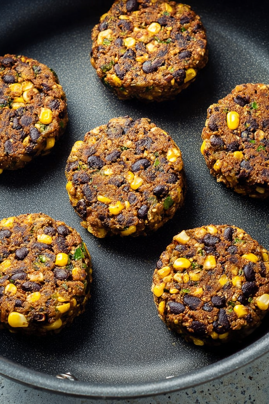 Easy Southwestern Black Bean Burgers Recipe