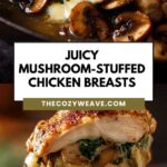 Juicy Mushroom-Stuffed Chicken Breast Dinner Recipe