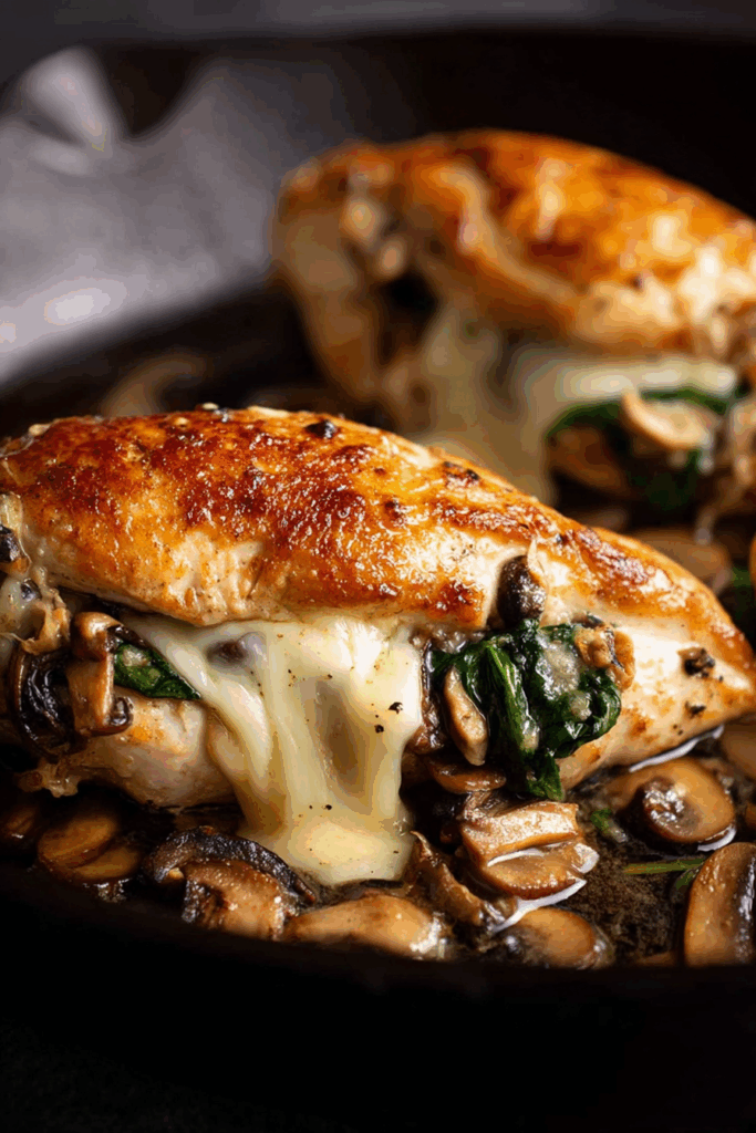 Juicy Mushroom-Stuffed Chicken Breast Dinner Recipe Juicy Mushroom-Stuffed Chicken Breast Dinner Recipe