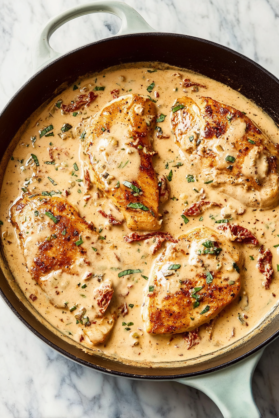 Marry Me Chicken, Creamy Sun-Dried Tomato Chicken