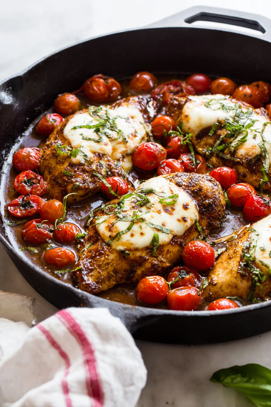 One-Pan Balsamic Chicken Bake