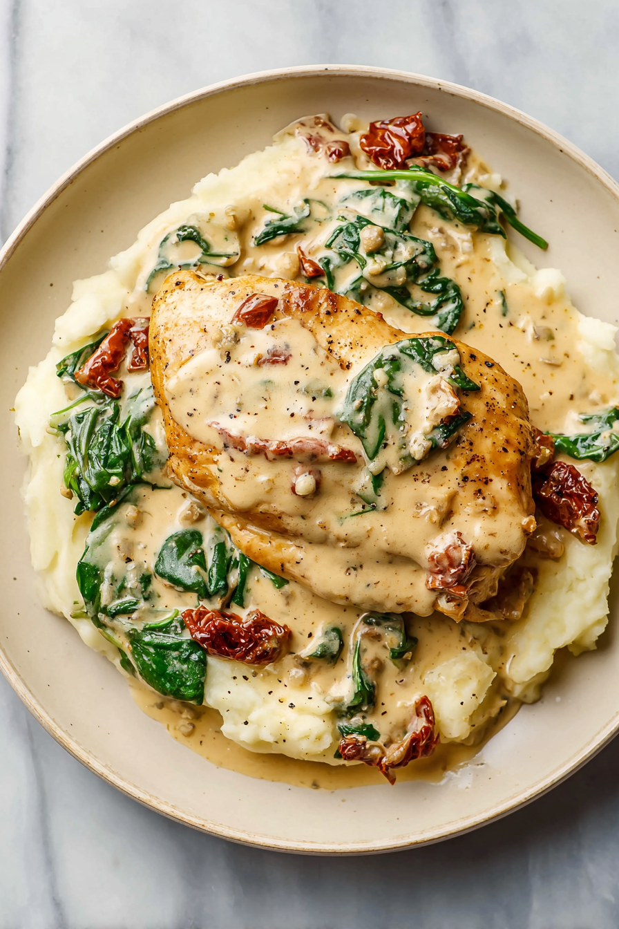 One Skillet Creamy Tuscan Chicken Recipe