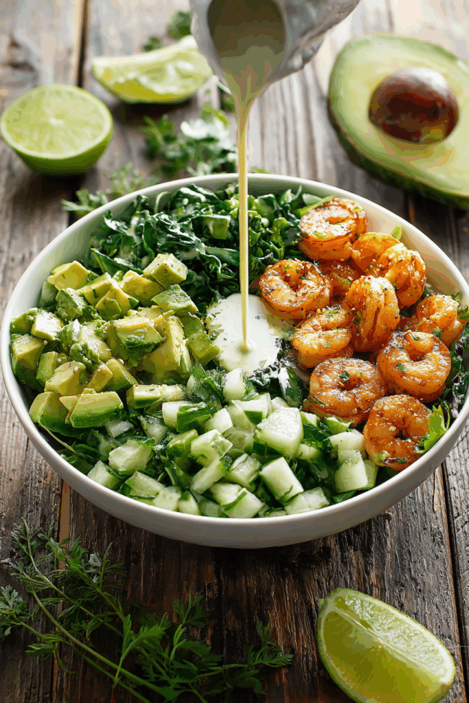 Refreshing Shrimp and Avocado Salad with Miso Dressing Refreshing Shrimp and Avocado Salad with Miso Dressing