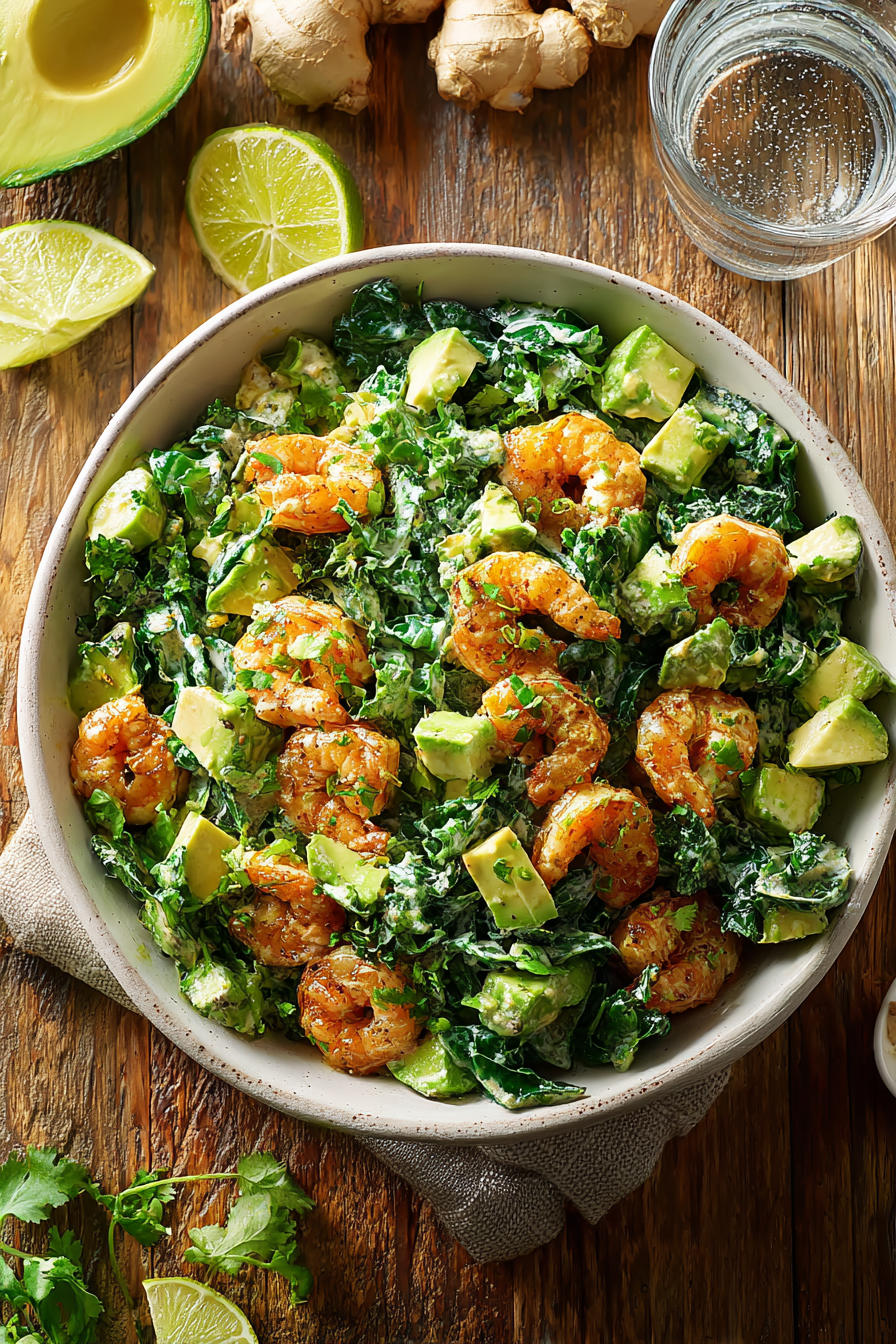 Refreshing Shrimp and Avocado Salad with Miso Dressing Refreshing Shrimp and Avocado Salad with Miso Dressing
