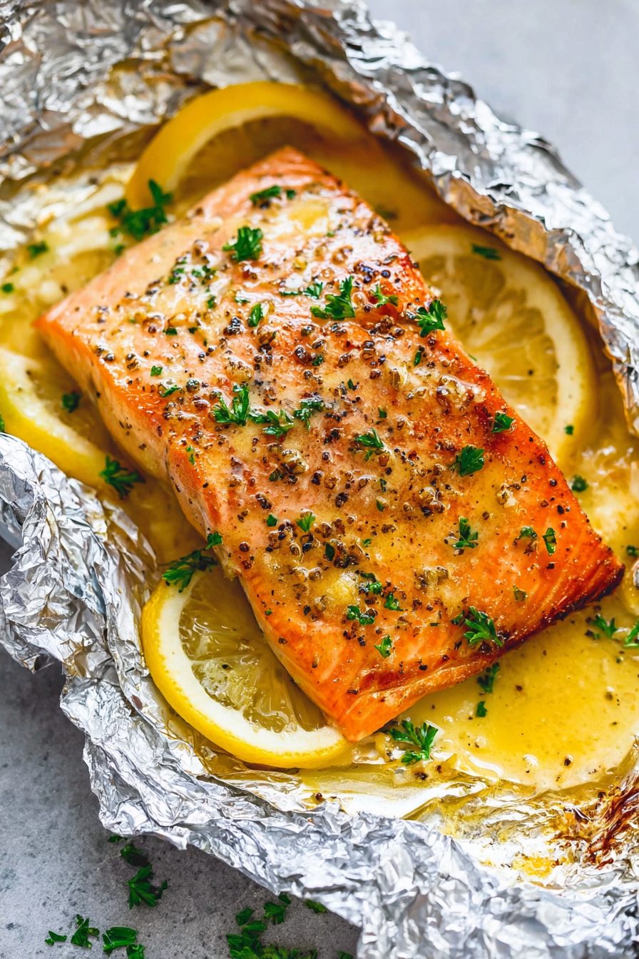 Simple Easy Sheet Pan Lemon Garlic Butter Salmon 2
