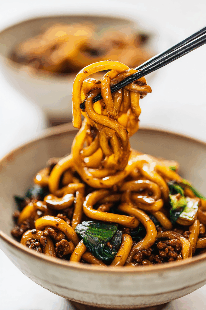 Stir-Fried Udon Noodles AKA Yaki Udon