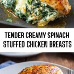 Tender Creamy Spinach-Stuffed Chicken Breasts