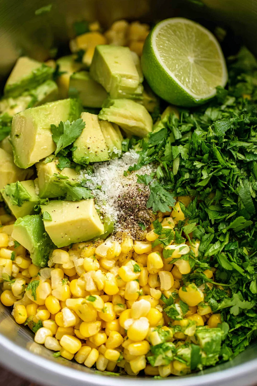 The Best Chicken Burgers with Avocado Corn Salsa