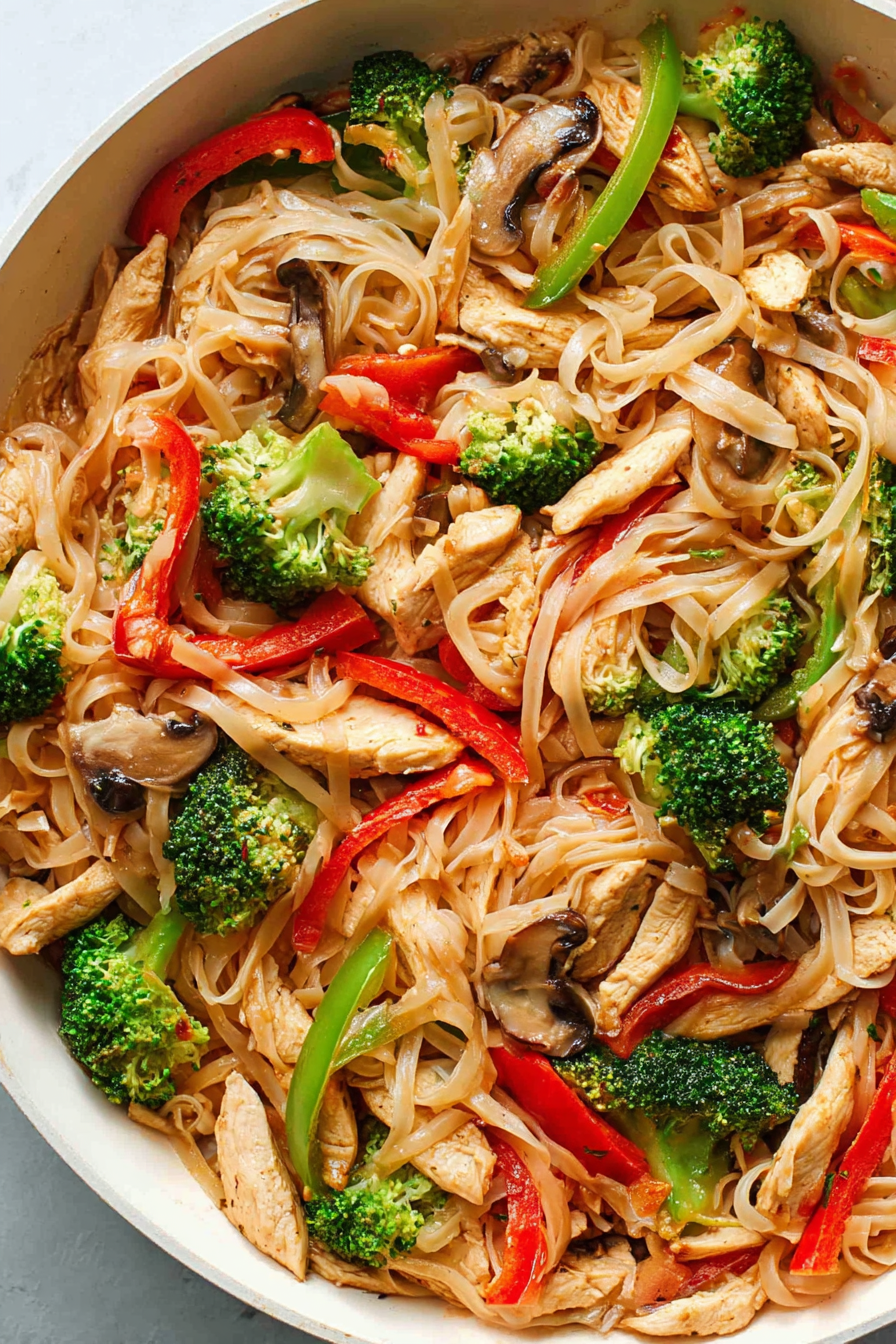 The Best Chicken Stir Fry with Rice Noodles
