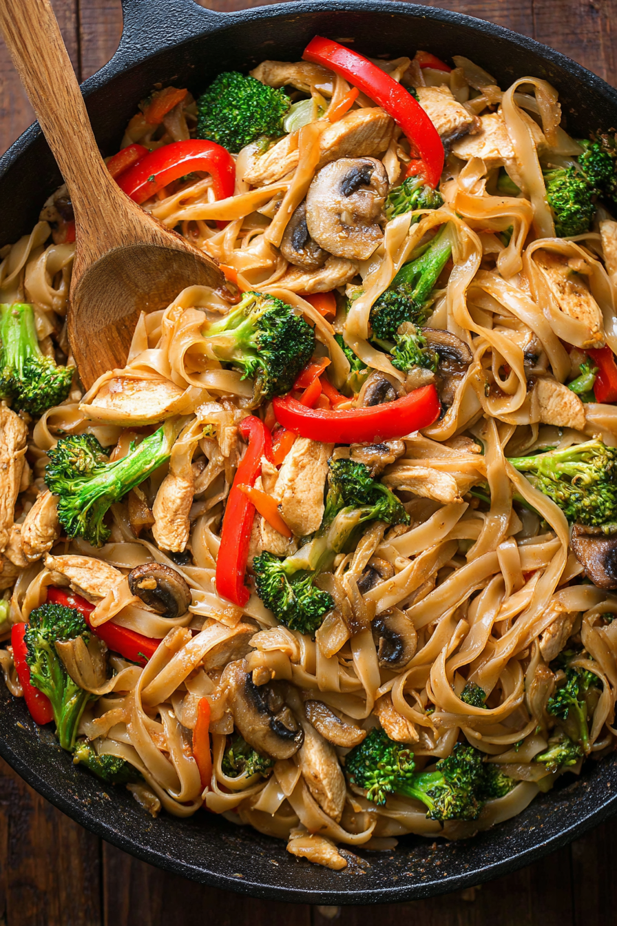 The Best Chicken Stir Fry with Rice Noodles
