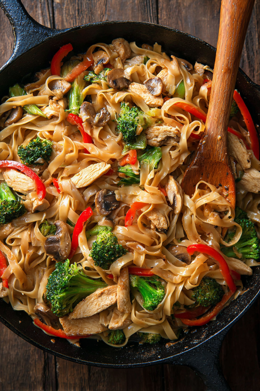 The Best Chicken Stir Fry with Rice Noodles