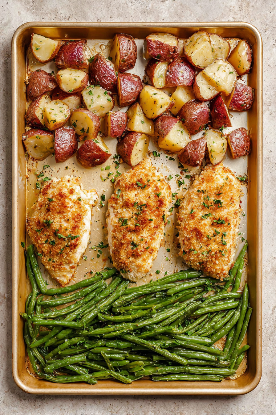The Best Parmesan Crusted Chicken Sheet Pan Recipe