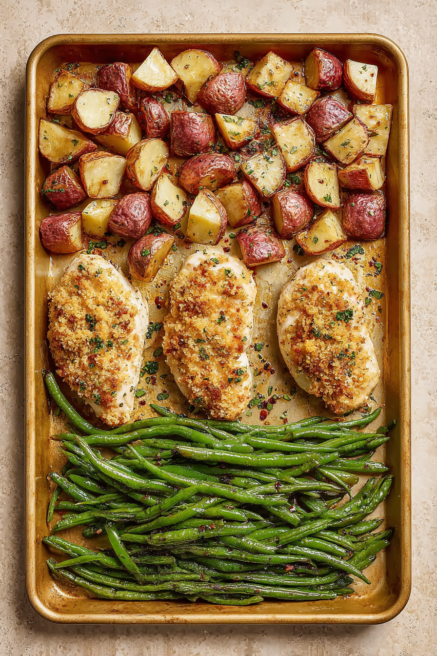 The Best Parmesan Crusted Chicken Sheet Pan Recipe